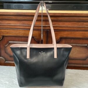 Kate Spade N/S Leather Tote with Callout